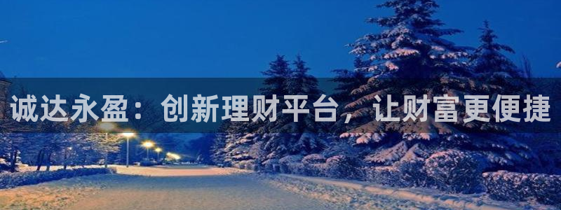 佛山市南海7790必发集团机电仪器有限公司：诚达永盈：创新理财平台，让财富更便捷